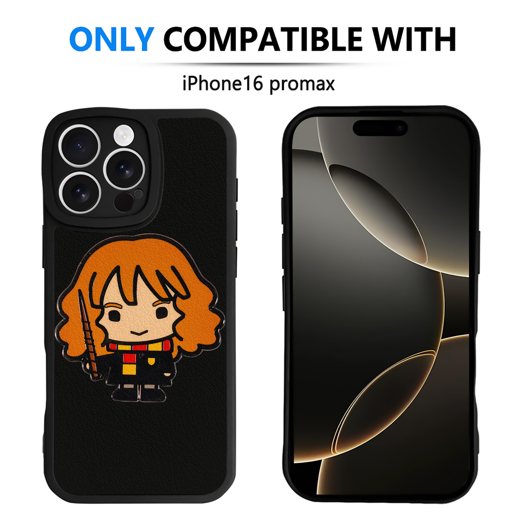 （画像用） Harry Potter ハリー・ポッターシリーズ 【iPhone 16シリーズ対応】シリコンスマホケース（レザー調） 材質：シリコン